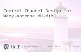 Control Channel Design for Many-Antenna MU-MIMO Clayton Shepard Abeer Javed Lin Zhong.