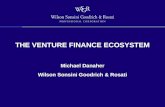 THE VENTURE FINANCE ECOSYSTEM Michael Danaher Wilson Sonsini Goodrich & Rosati.