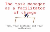 The task manager as a facilitator of change You, your partners and your colleagues.