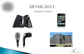 IOT POLY ENGINEERING 3 28 Feb 2011 Speaker Project.