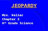 JEOPARDY Mrs. Keller Chapter 2 6 th Grade Science.