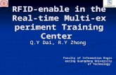 RFID-enable in the Real- time Multi-experiment Training Center Q.Y Dai, R.Y Zhong Faculty of Information Engineering Guangdong University of Technology.