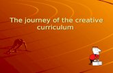 The journey of the creative curriculum. The start The leadership focus….. To be convinced yourself that it is a journey worth taking Resilience A place.