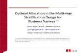 Optimal Allocation in the Multi-way Stratification Design for Business Surveys (*) Paolo Righi, Piero Demetrio Falorsi  parighi@istat.it; falorsi@istat.it.