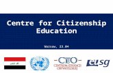 Centre for Citizenship Education Warsaw, 23.04. is a non-governmental organization; established in 1994; promotes civic knowledge and skills; regarded.