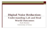Digital Noise Reduction: Understanding Lab and Real World Outcomes Ruth Bentler University of Iowa.