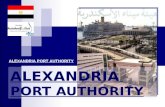 ALEXANDRIA PORT AUTHORITY. Location Of Alexandria Port Main International Trade Route Alexandria Port.