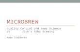 MICROBREW Quality Control and Beer Science at Jack’s Abby Brewing Kate Steblenko.