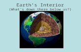 Earth’s Interior (What’s down there below us?). There are 4 main layers inside Earth.