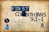 C O R I N T H I A S N IT S F R 9. 118 - A free CD of this message will be available following the service It will also be available for podcast later this.