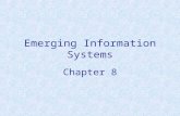 Emerging Information Systems Chapter 8. Chapter Objectives Explain why companies are continually looking for new ways to use technology for competitive.