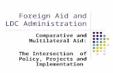 Foreign Aid and LDC Administration Comparative and Multilateral Aid: The Intersection of Policy, Projects and Implementation.