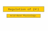 Regulation of [H + ] Acid-Base Physiology.. pH vs [H + ]