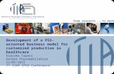 From research.… to market Development of a PSS-oriented business model for customized production in healthcare Giacomo Copani Golboo Pourabdollahian 22/05/2015.
