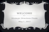 WELCOME Strategic Directions Finale May 1, 2015. SUSTAINABLE CONTINUOUS QUALITY IMPROVEMENT.