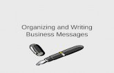 Organizing and Writing Business Messages. The 3 X 3 Writing Process Analyze, Anticipate, Adapt Research, Organize, Compose Revise, Proofread, Evaluate.