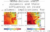 Wind-Driven shelf dynamics and their influences on river plumes: implications for surface parcel transport Ed Dever, Oregon State University Image: Hickey.
