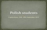 Częstochowa, 24th -28th September 2012 Polish students hosting students from Greece:  Małgorzta Wojtania  Aleksandra Organa  Katarzyna Pietrzyk