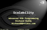 GDC March 1999Scalability - R Huddy Scalability Advanced D3D Programming Richard Huddy RichardH@nvidia.com.