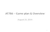AT786 – Game plan & Overview August 25, 2014 1. Overview for today Basic overview – what is the AR5 WG1 Report? Context wrt WG2 and WG3. Expectations.