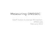 Measuring DNSSEC Geoff Huston & George Michaelson APNICLabs February 2012.