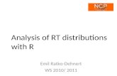 Analysis of RT distributions with R Emil Ratko-Dehnert WS 2010/ 2011.