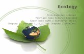 Ecology Environmental science Prentice Hall Science Explorer Green book with a butterfly on it. Chapter 1, section 1, 2,3, and Chapter 2 section1.
