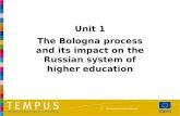 Http://eacea.ec.europa.eu/tempus Unit 1 The Bologna process and its impact on the Russian system of higher education.