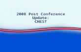 2008 Post Conference Update: CHEST. Epidemiology.