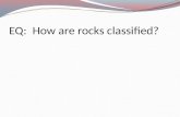 EQ: How are rocks classified?. Vocabulary igneous rock These rocks are formed when hot liquid cools and solidifies.