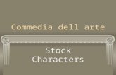 Commedia dell arte Stock Characters. The MASTERS.