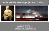 24th APAN Meetings (XI’AN, China) Qinghui Tan CSTNET, CAS, China apan2007xian@cstnet.cn.