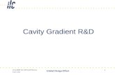 19.4.2009 TILC09 AAP Review Lutz Lilje Global Design Effort 1 Cavity Gradient R&D.