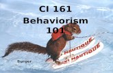 CI 161 Behaviorism 101 Burger. Ivan Pavlov (1849–1936)