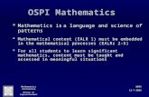 Mathematics Initiative Office of Superintendent of Public InstructionWERA12-7-2006 OSPI Mathematics  Mathematics is a language and science of patterns.