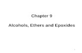 1 Chapter 9 Alcohols, Ethers and Epoxides. 2 Alcohols contain a hydroxy group (OH) bonded to an sp 3 hybridized carbon. Introduction—Structure and Bonding.