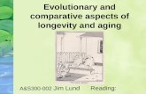 Evolutionary and comparative aspects of longevity and aging A&S300-002 Jim Lund Reading: