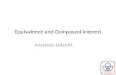 Equivalence and Compound interest Anastasia Lidya M.