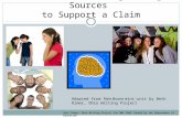 Teen Brains: Using/Citing Sources to Support a Claim Adapted from Teen Brains mini-unit by Beth Rimer, Ohio Writing Project Beth Rimer, Ohio Writing Project.