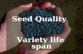 Seed Quality Variety life span. Value Shifts Continue No longer just a seed… Planting unit Technology Vigor Protection Fiber Quality Additional Traits.