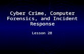 Cyber Crime, Computer Forensics, and Incident Response Lesson 28.