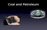 Coal and Petroleum. Coal and petroleum are sources of energy that are non- renewable. They were made in the nature a long time before and they will finish.