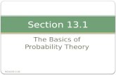 The Basics of Probability Theory Section 13.1 NCSCOS 2.02.