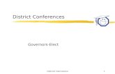 Optimist International1 District Conferences Governors-Elect.