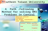 LOGO A Path –Following Method for solving BMI Problems in Control Author: Arash Hassibi Jonathan How Stephen Boyd Presented by: Vu Van PHong American Control.