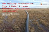 Review of the Nipissar Lake Replenishment Project, Rankin Inlet, Nunavut September 25, 2014 NWB Hearing Presentation Type A Water License Amendment Application.