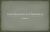 Chapter 1. Chemistry – study of the composition of substances and the changes they undergo Organic chemistry – study of carbon (C) containing substances.