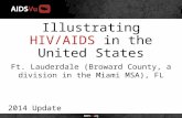 Illustrating HIV/AIDS in the United States 2014 Update Ft. Lauderdale (Broward County, a division in the Miami MSA), FL.