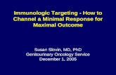 Immunologic Targeting - How to Channel a Minimal Response for Maximal Outcome Susan Slovin, MD, PhD Genitourinary Oncology Service December 1, 2005.
