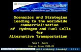 Scenarios and Strategies leading to the worldwide commercialisation of Hydrogen and Fuel Cells for Alternative Transportation Arno A. Evers Arno A. Evers.
